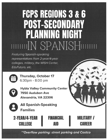 Post secondary planning night flyer