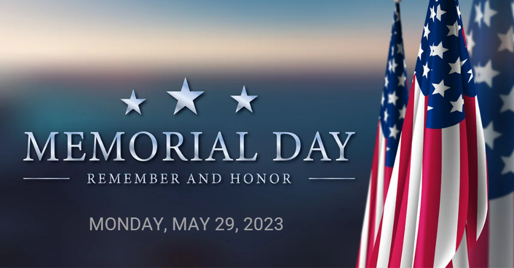 Memorial Day Reminder in English and Spanish